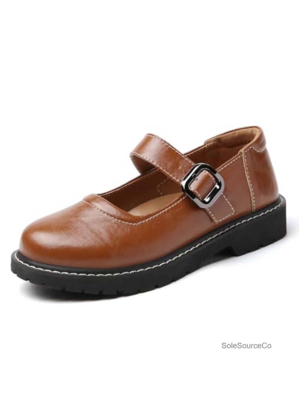 Women Mary Jane Oxfords Faux Leather Platform Comfort Work Dress Shoes